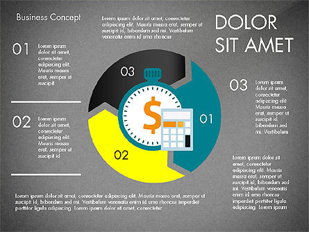 Concepto de presentación del proceso de gestión, Diapositiva 10, 03759, Diagramas de proceso — PoweredTemplate.com