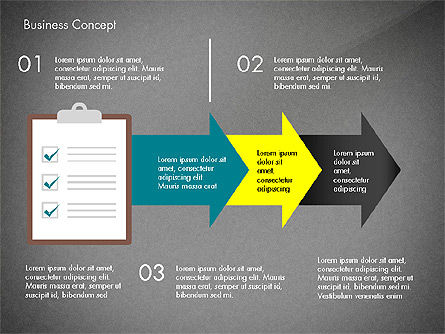 Concepto de presentación del proceso de gestión, Diapositiva 15, 03759, Diagramas de proceso — PoweredTemplate.com