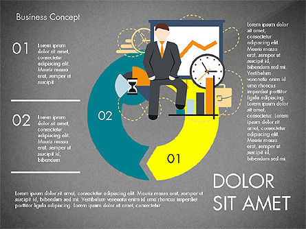 Management Process Presentation Concept, Slide 16, 03759, Process Diagrams — PoweredTemplate.com