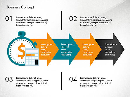 Management Process Presentation Concept, Slide 6, 03759, Process Diagrams — PoweredTemplate.com