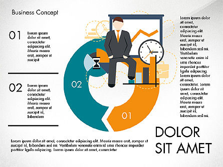 Concept de présentation du processus de gestion, Diapositive 8, 03759, Schémas de procédés — PoweredTemplate.com