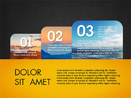 Labels slide deck, Diapositive 13, 03764, Formes — PoweredTemplate.com