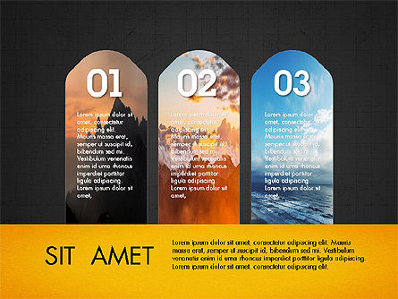 Labels slide deck, Diapositive 15, 03764, Formes — PoweredTemplate.com