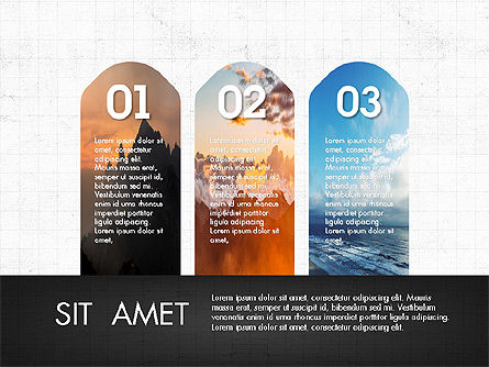 Labels slide deck, Diapositive 7, 03764, Formes — PoweredTemplate.com