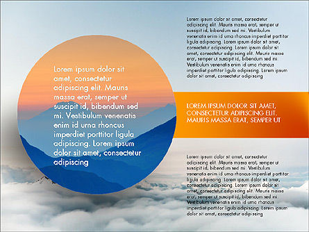 Cloudy Slide Deck, Slide 8, 03766, Presentation Templates — PoweredTemplate.com