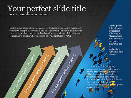 Bergerak Kedepan, Slide 11, 03767, Diagram Proses — PoweredTemplate.com