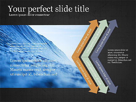 Avanzando, Diapositiva 9, 03767, Diagramas de proceso — PoweredTemplate.com