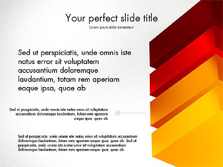 Forme impilate, Modello PowerPoint, 03768, Forme — PoweredTemplate.com
