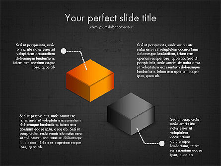 Stacked Shapes, Slide 10, 03768, Shapes — PoweredTemplate.com