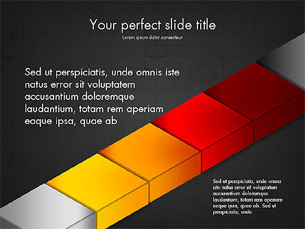 Stacked Shapes, Slide 12, 03768, Shapes — PoweredTemplate.com