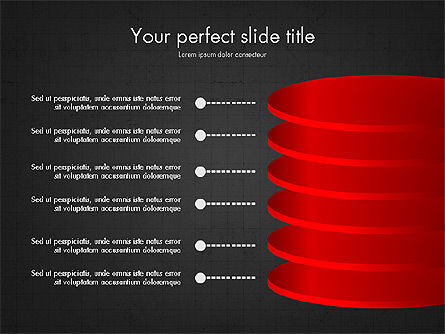 Stacked Shapes, Slide 16, 03768, Shapes — PoweredTemplate.com