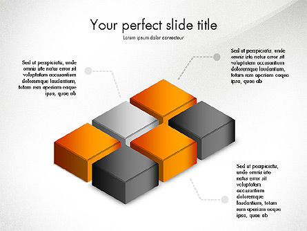 Stacked Shapes, Slide 7, 03768, Shapes — PoweredTemplate.com