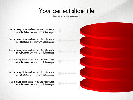 Stacked Shapes, Slide 8, 03768, Shapes — PoweredTemplate.com