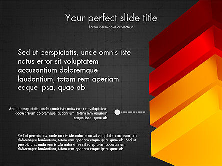 누적 모양, 슬라이드 9, 03768, 모양 — PoweredTemplate.com