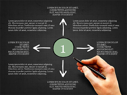 Pasos del proceso, Diapositiva 12, 03773, Diagramas de proceso — PoweredTemplate.com