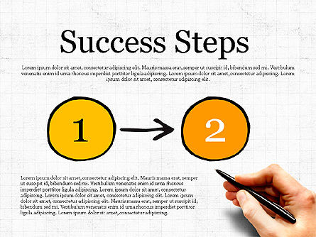 Pasos del proceso, Diapositiva 2, 03773, Diagramas de proceso — PoweredTemplate.com