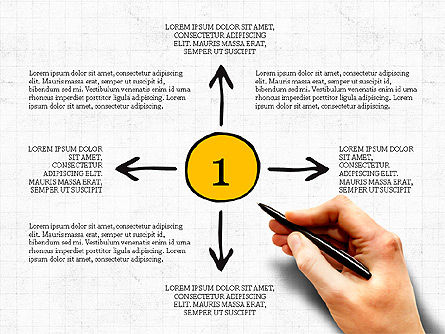 Etapes du processus, Diapositive 6, 03773, Schémas de procédés — PoweredTemplate.com