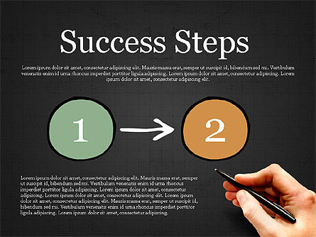 Langkah Proses, Slide 8, 03773, Diagram Proses — PoweredTemplate.com