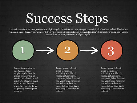 Process Steps, Slide 9, 03773, Process Diagrams — PoweredTemplate.com