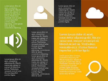 Présentation de la disposition de la grille avec des icônes, Diapositive 10, 03774, Modèles de présentations — PoweredTemplate.com