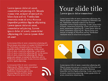 Présentation de la disposition de la grille avec des icônes, Diapositive 14, 03774, Modèles de présentations — PoweredTemplate.com