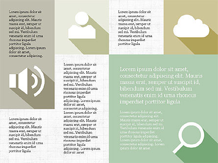 Grid Layout Presentación con iconos, Diapositiva 2, 03774, Plantillas de presentación — PoweredTemplate.com