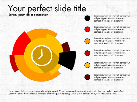 Graphique à plusieurs niveaux, Modele PowerPoint, 03775, Diagrammes circulaires — PoweredTemplate.com