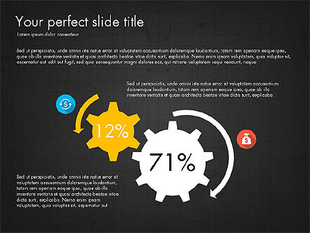 Infografische Präsentationsbericht, Folie 13, 03777, Infografiken — PoweredTemplate.com