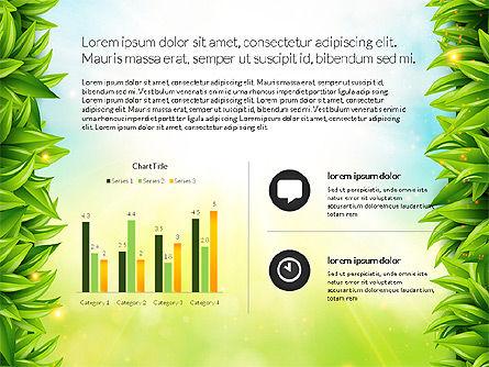 Green relatório, Deslizar 16, 03778, Gráficos e Diagramas de Educação — PoweredTemplate.com