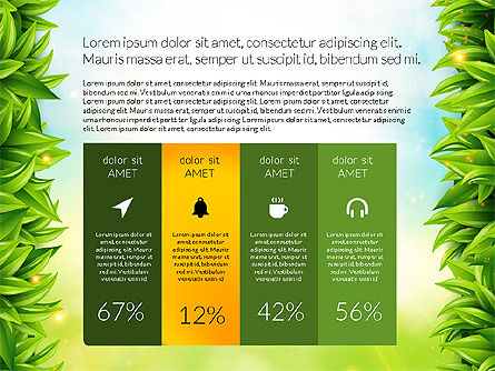 绿色报告, 幻灯片 9, 03778, 教育图和图表 — PoweredTemplate.com