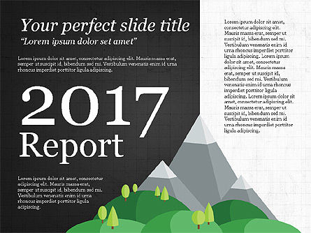 Informe de las Montañas Verdes, Diapositiva 9, 03779, Plantillas de presentación — PoweredTemplate.com