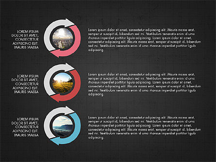 Círculos de proceso, Diapositiva 10, 03780, Diagramas de proceso — PoweredTemplate.com