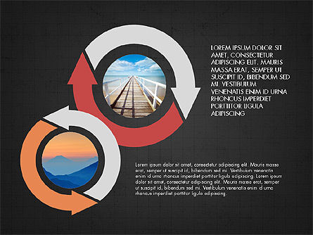 Cercles de processus, Diapositive 11, 03780, Schémas de procédés — PoweredTemplate.com