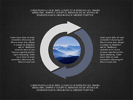 Cercles de processus, Diapositive 12, 03780, Schémas de procédés — PoweredTemplate.com