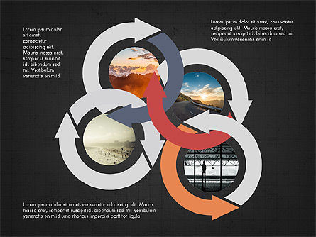 Process Circles, Slide 13, 03780, Process Diagrams — PoweredTemplate.com
