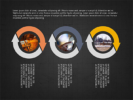 Cercles de processus, Diapositive 16, 03780, Schémas de procédés — PoweredTemplate.com