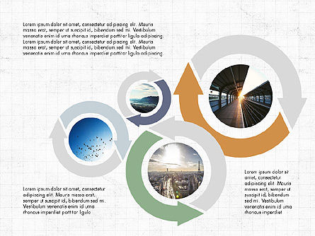 Cercles de processus, Diapositive 7, 03780, Schémas de procédés — PoweredTemplate.com