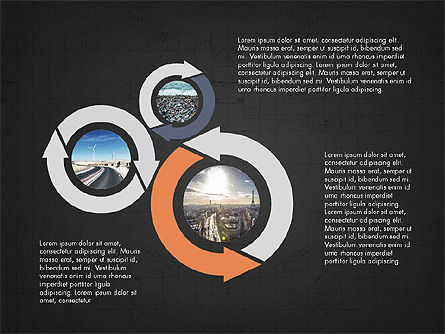 Círculos de proceso, Diapositiva 9, 03780, Diagramas de proceso — PoweredTemplate.com
