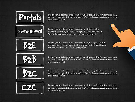 Classification des sites Web, Diapositive 13, 03784, Graphiques organisationnels — PoweredTemplate.com