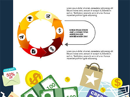 Kupon Dan Presentasi Data Penjualan Didorong, Slide 4, 03785, Bagan dan Diagram berdasarkan Data — PoweredTemplate.com