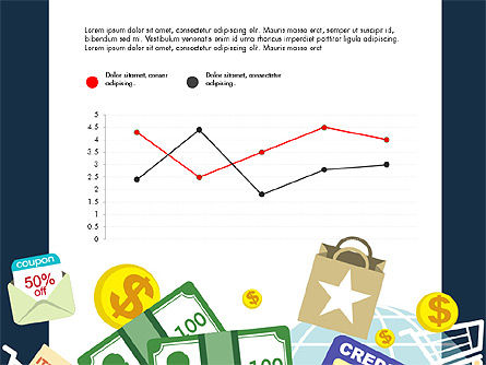 Présentation des coupons et des données de vente, Diapositive 6, 03785, Schémas, graphiques de données — PoweredTemplate.com