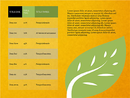 Eco-vriendelijke presentatieconcept, Dia 14, 03786, Presentatie Templates — PoweredTemplate.com