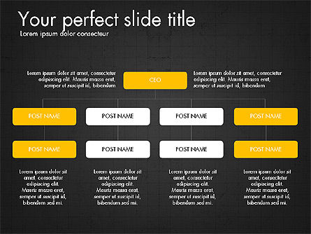 Organigrammi, Slide 16, 03789, Grafici Organizzativi — PoweredTemplate.com