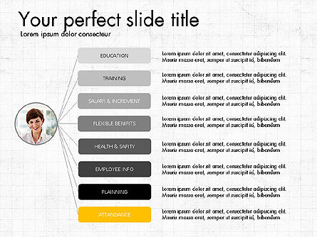 Organigrammi, Slide 7, 03789, Grafici Organizzativi — PoweredTemplate.com
