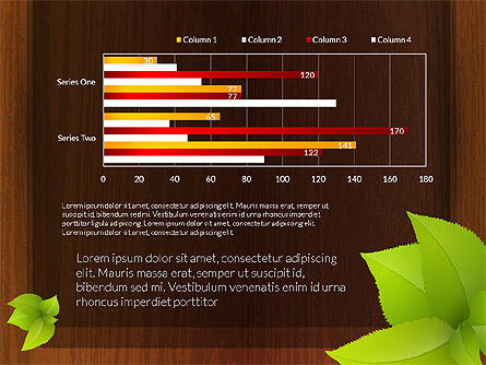 Wooden Data Driven Report Concept, Slide 3, 03790, Data Driven Diagrams and Charts — PoweredTemplate.com