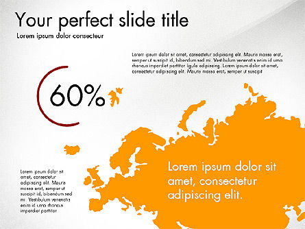 Infographies continentales, Modele PowerPoint, 03796, Infographies — PoweredTemplate.com