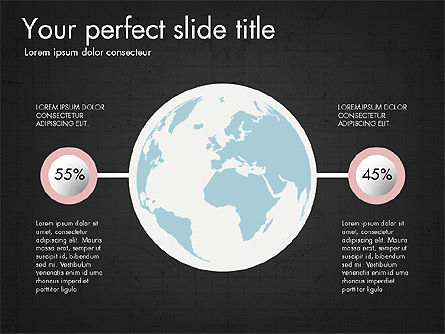 Continenten infographics, Dia 11, 03796, Infographics — PoweredTemplate.com