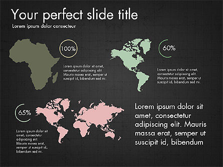 Kontinente Infografiken, Folie 12, 03796, Infografiken — PoweredTemplate.com