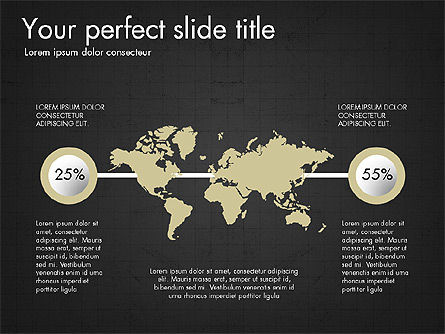 Continentes Infografía, Diapositiva 14, 03796, Infografías — PoweredTemplate.com