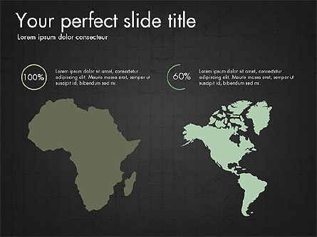 Kontinente Infografiken, Folie 15, 03796, Infografiken — PoweredTemplate.com